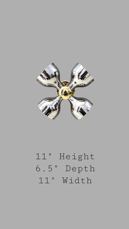 Artisan Brass Sputnik Wall Light With Warm Glow | Frost Lights
