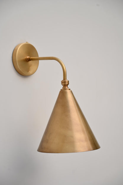 Handmade Brass Wall Sconce With Modern Minimalist Design | Frost Lights