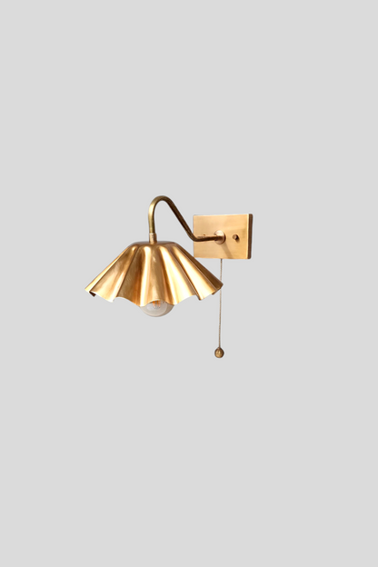 Handcrafted Brass Wall Lamp With Vintage Modern Design | Frost Lights
