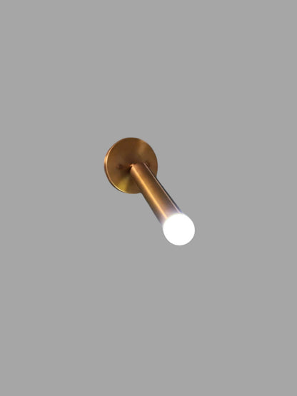 Handcrafted Brass Tube Wall Sconce With Mid-Century Design | Frost Lights