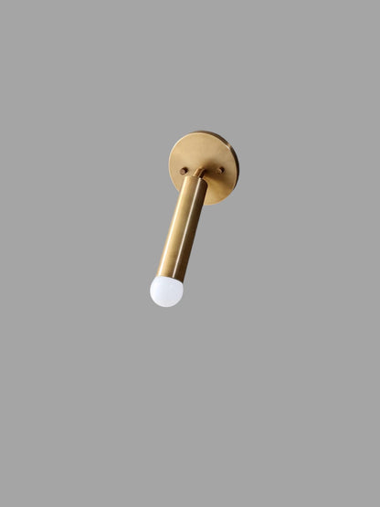 Modern Brass Cylinder Wall Sconce For Hallway Lighting | Frost Lights