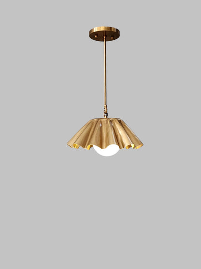 Brass Sputnik Pendant Light - Mid-Century Flush Mount | Frost Lights