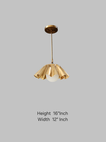 Brass Sputnik Pendant Light - Mid-Century Flush Mount | Frost Lights