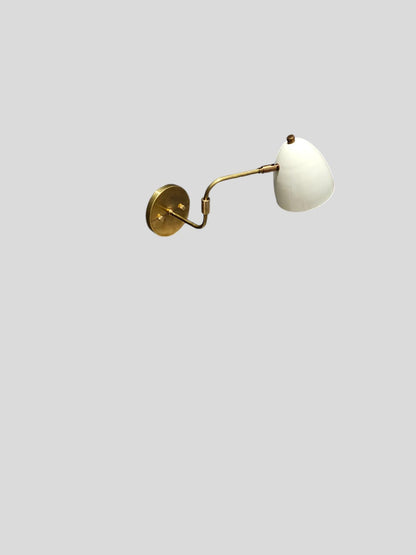 Vintage Brass Reading Wall Light Fixture | Frost Lights