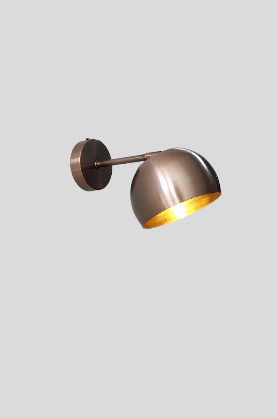 Single Bulb Light Brass Sputnik Pivot Wall Sconce Light Fixtures, Adjustable wall sconce