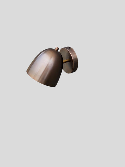 Handcrafted Outdoor Brass Wall Sconce In Mid-Century Style | Frost Lights