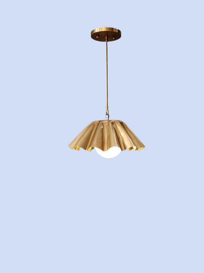 Brass Sputnik Pendant Light - Mid-Century Flush Mount | Frost Lights