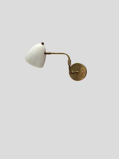Adjustable Brass Wall Light With Swing Arm | Frost Lights