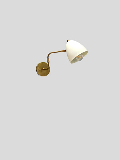 Vintage Brass Reading Wall Light Fixture | Frost Lights