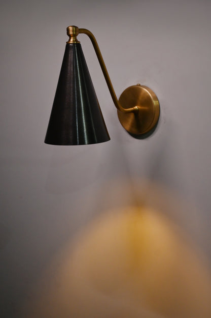 Minimalist Brass Wall Lamp For Bedroom Decor | Frost Lights