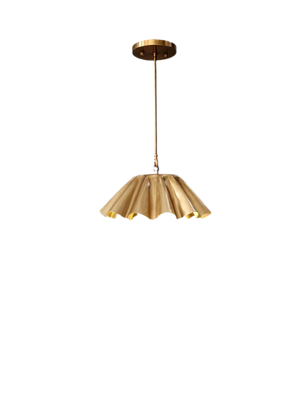 Brass Sputnik Pendant Light - Mid-Century Flush Mount | Frost Lights