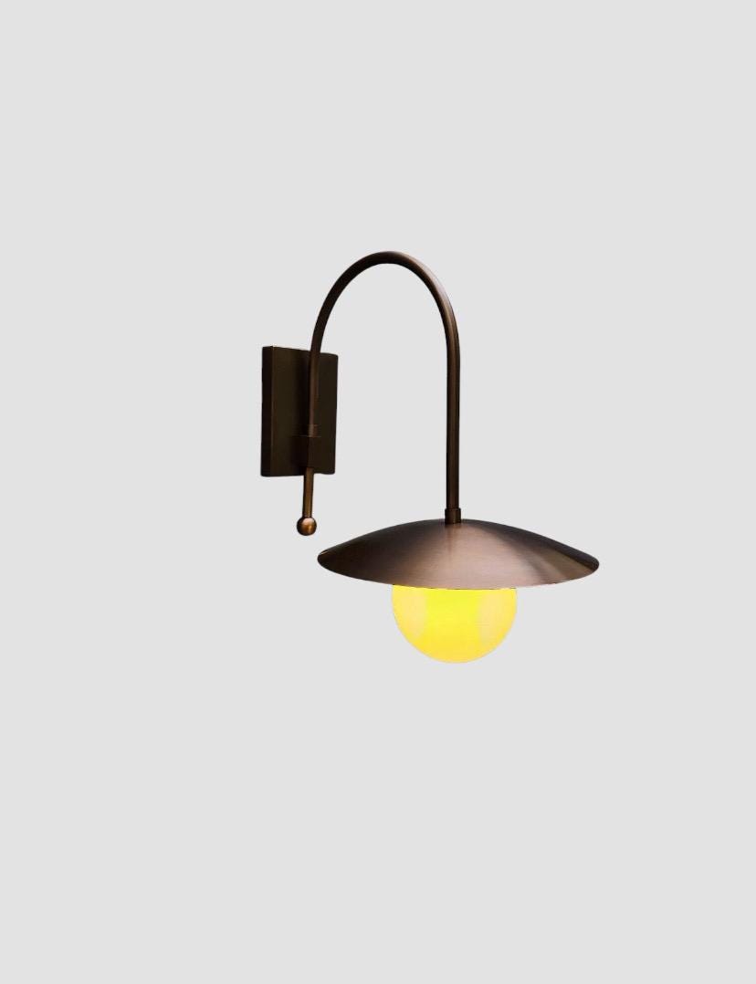 Adjustable Brass Tube Wall Light | Frost Lights