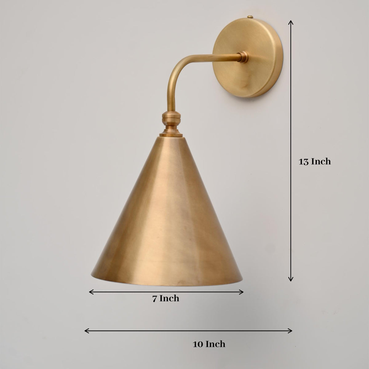 Artisan Brass Wall Lamp With Timeless Mid-Century Style | Frost Lights