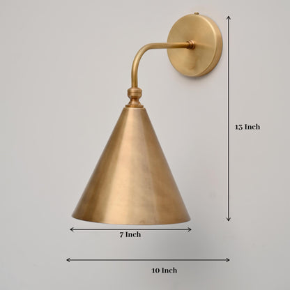 Artisan Brass Wall Lamp With Timeless Mid-Century Style | Frost Lights
