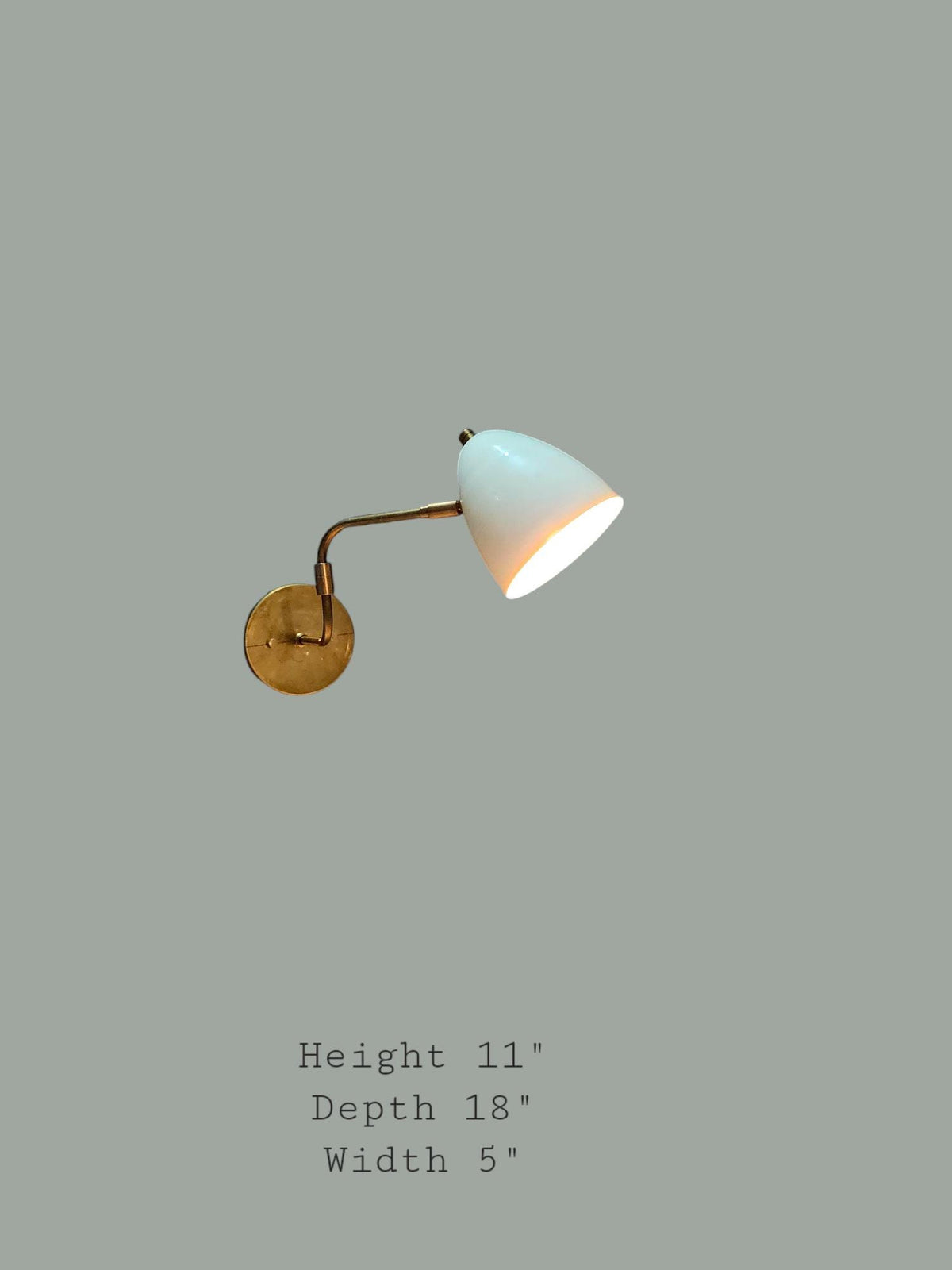 Brass Swing Arm Wall Lamp For Bedside Lighting | Frost Lights
