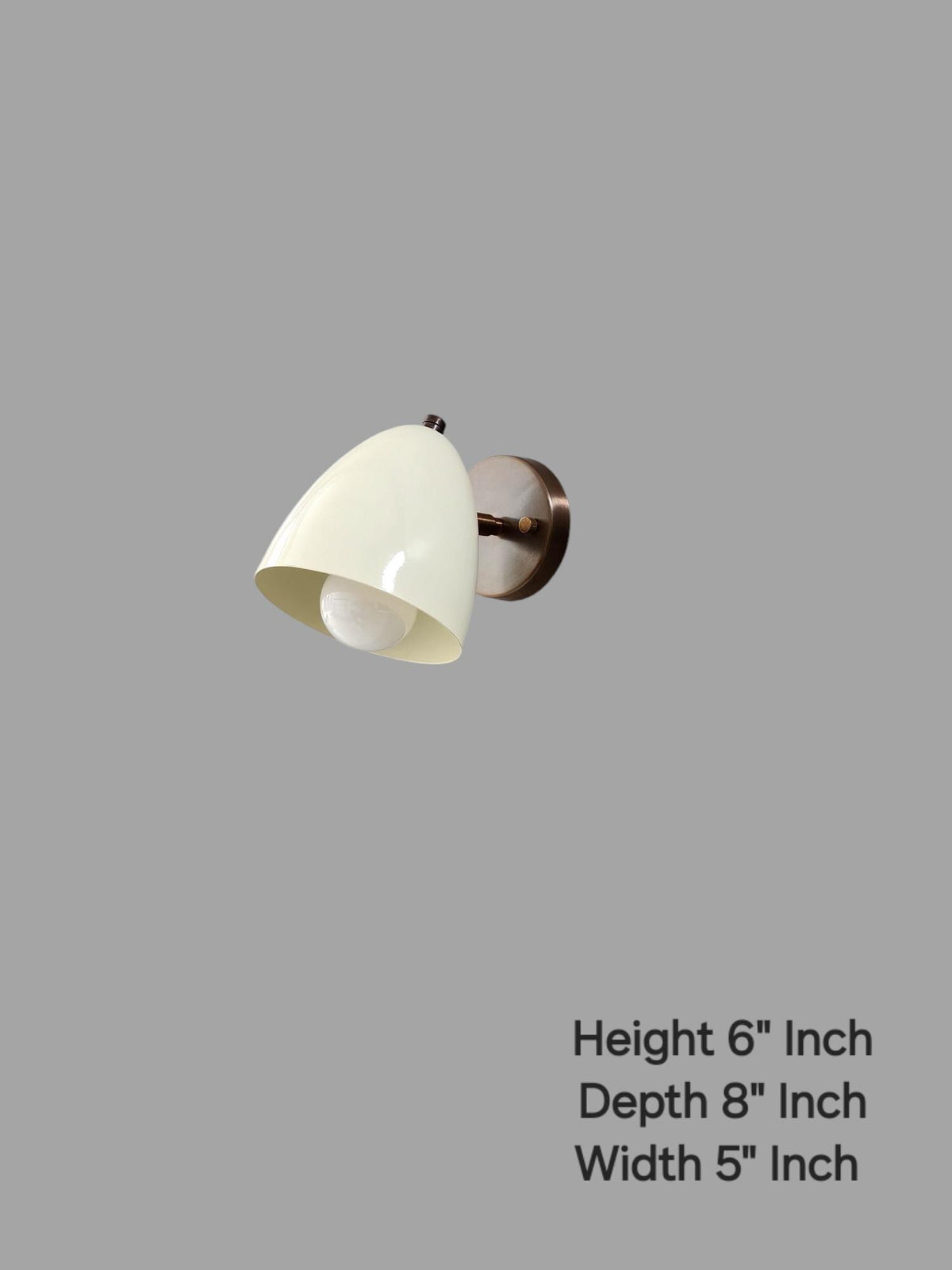 Brass Wall Lamp With Mid Century Inspired Shape | Frost Lights