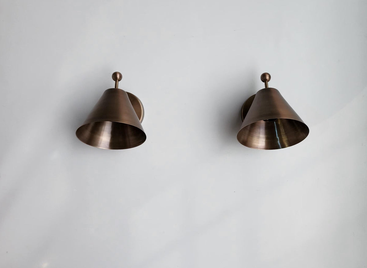 Classic Brass Wall Lamp Pair | Frost Lights