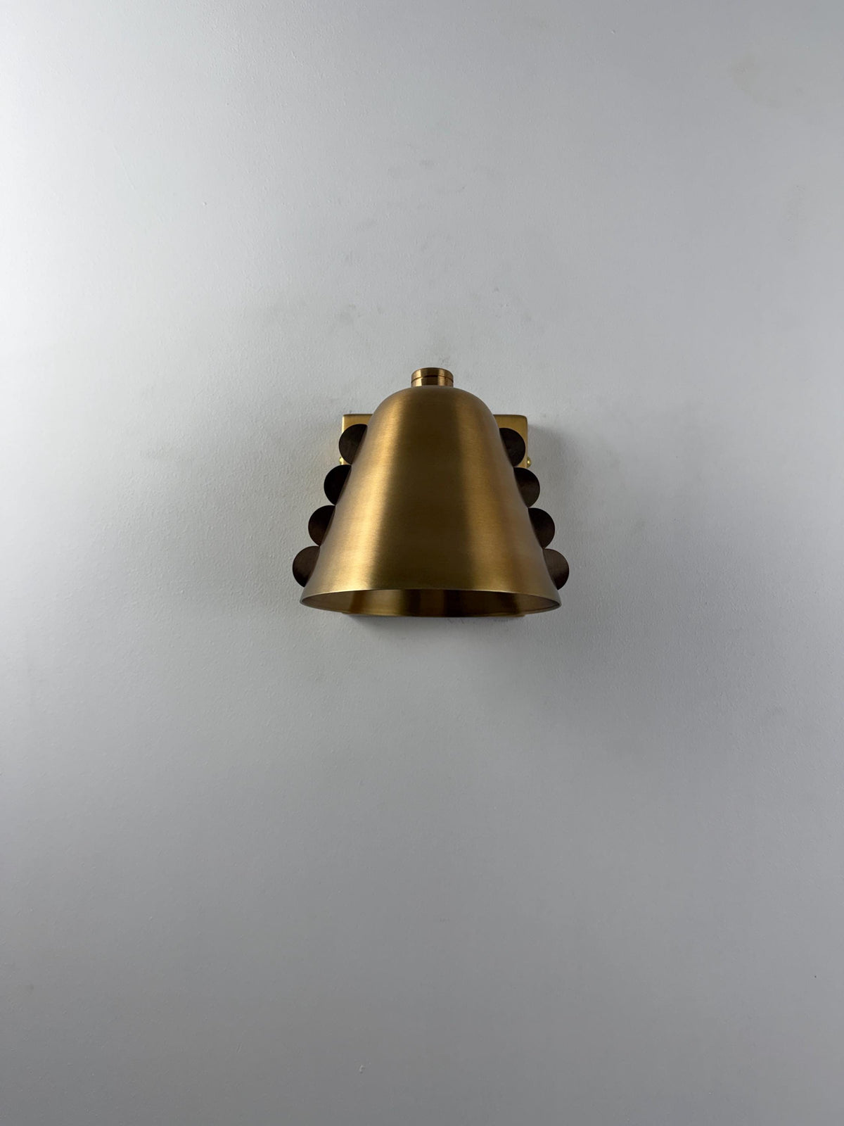 Contemporary Brass Cone Wall Fixture | Frost Lights