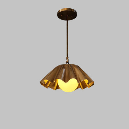 Brass Sputnik Pendant Light - Mid-Century Flush Mount | Frost Lights