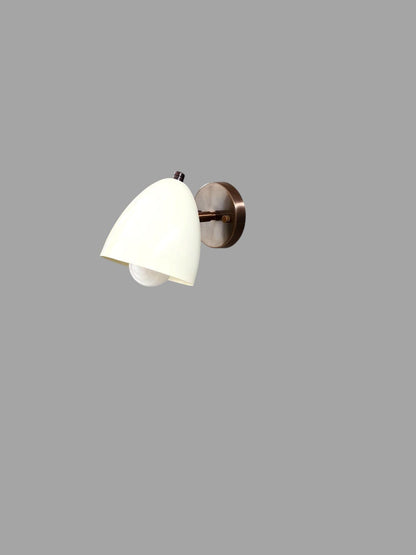 Industrial Brass Wall Light With Handmade Finish | Frost Lights