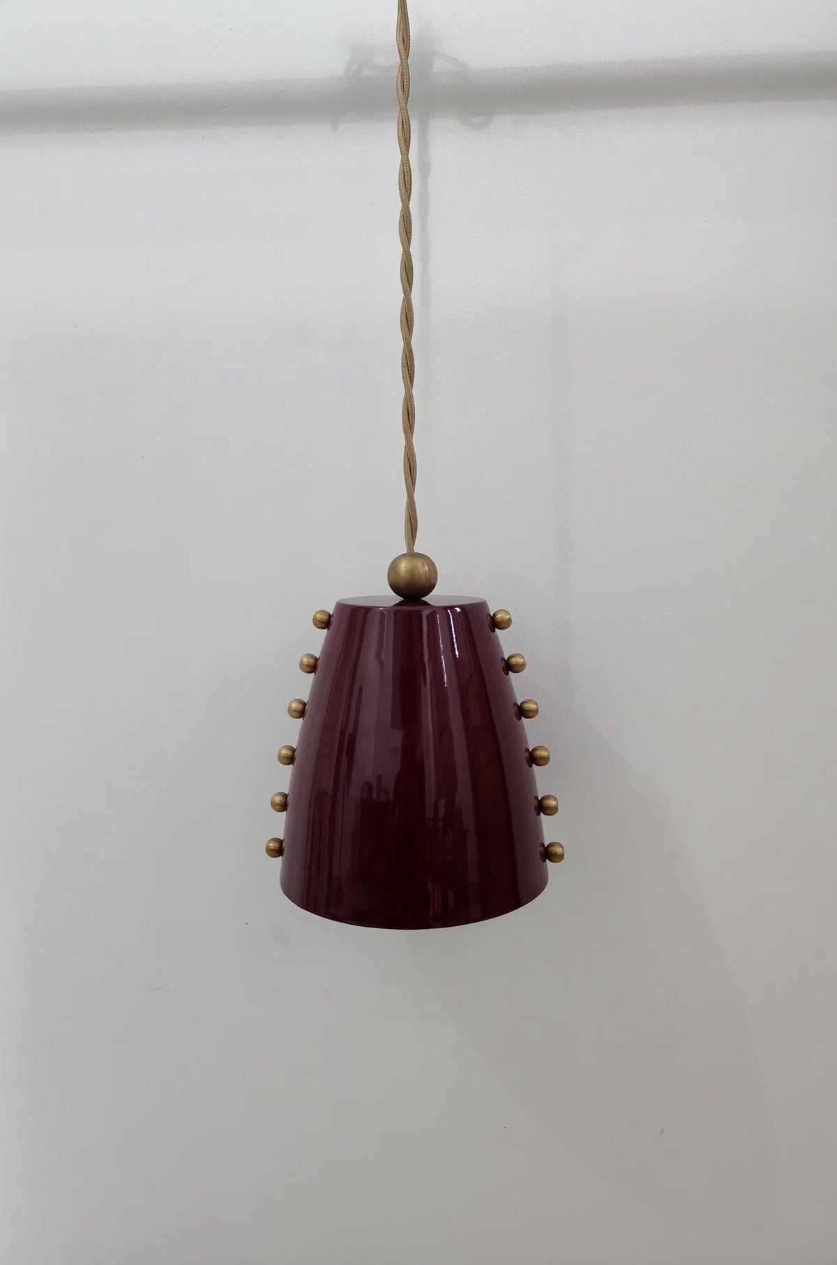 Designer Brass Pendant For Reading Nook Lighting | Frost Lights