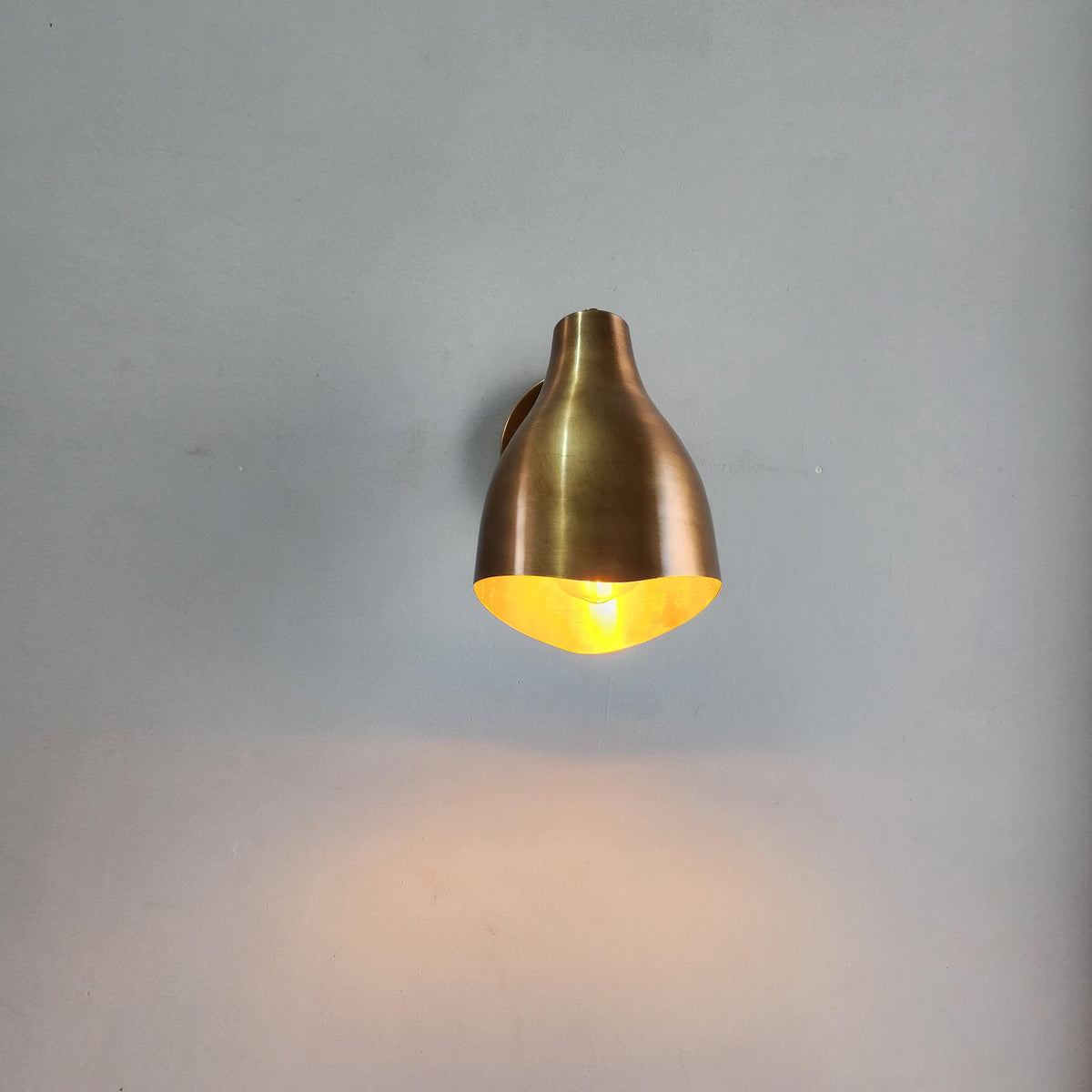 Handcrafted Brass Wall Sconce for Bedroom | Frost Lights
