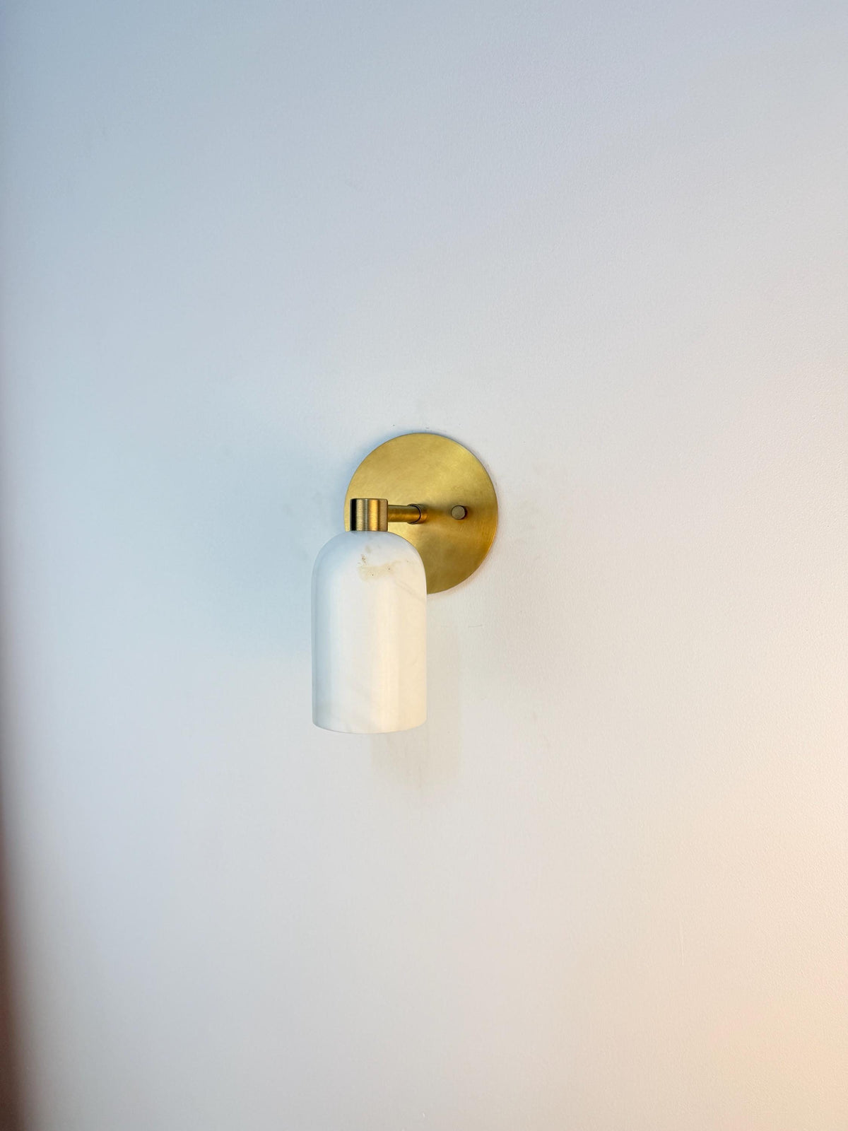 Handmade Alabaster Brass Wall Sconce Modern Wall Lamp | Frost Lights
