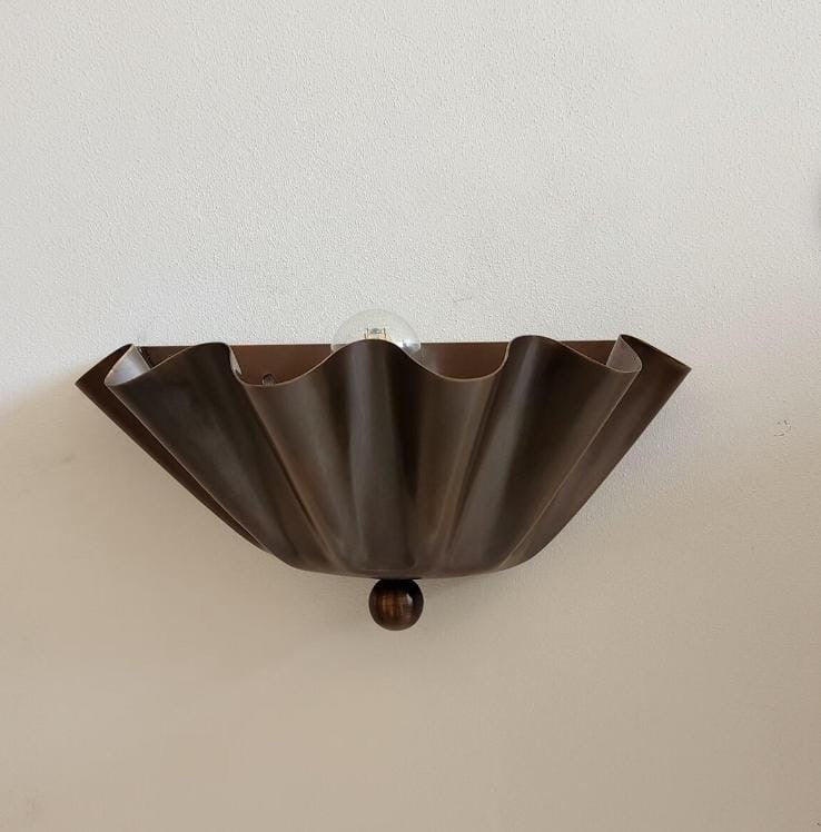 Handmade Brass Flower Wall Light For Hallway | Frost Lights