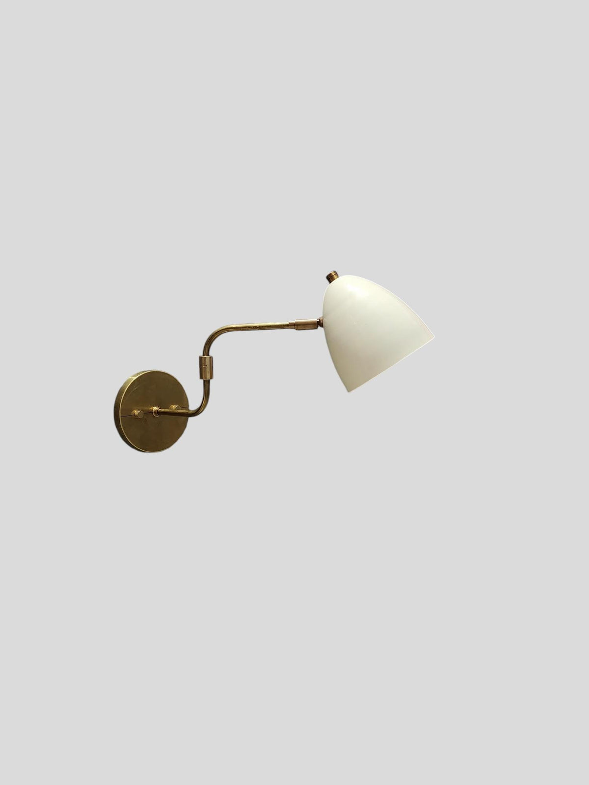 Handmade Brass Swing Arm Wall Sconce For Bedroom | Frost Lights
