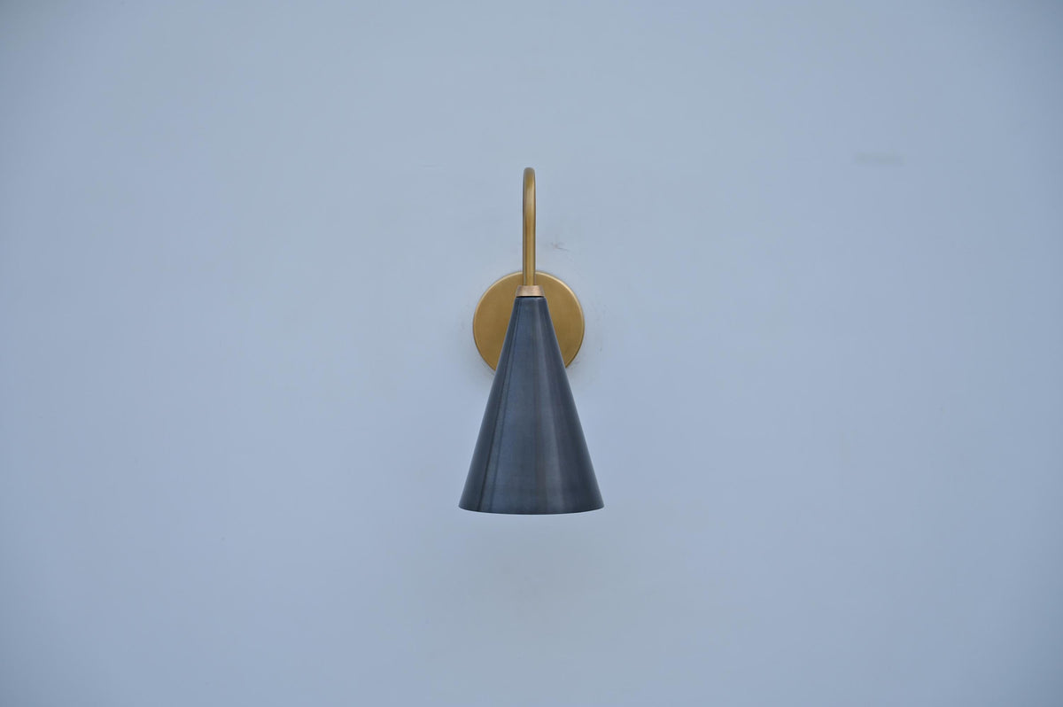 Handmade Brass Wall Light for Bedroom | Frost Lights