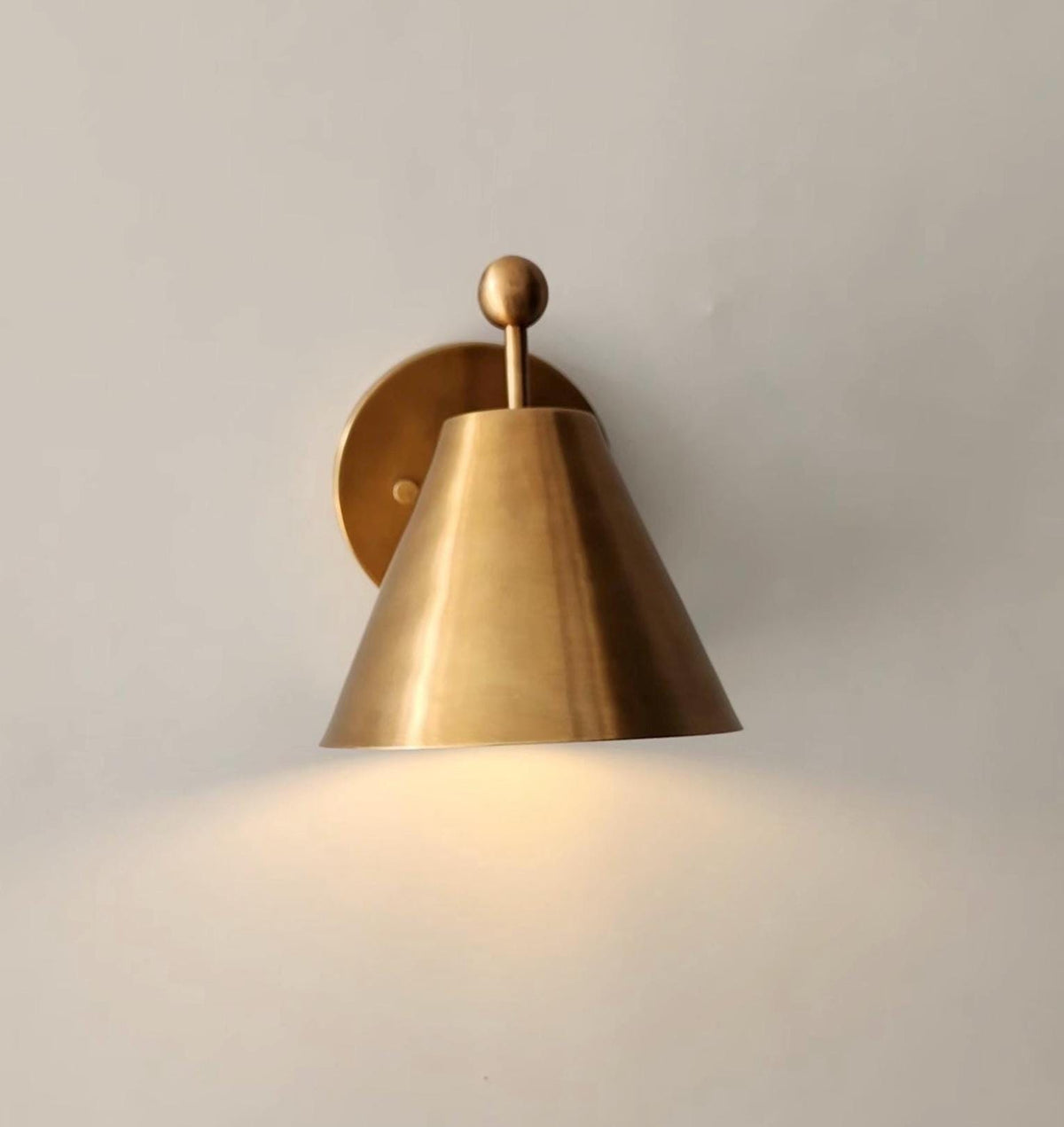 Handmade Vintage Brass Wall Sconce | Frost Lights