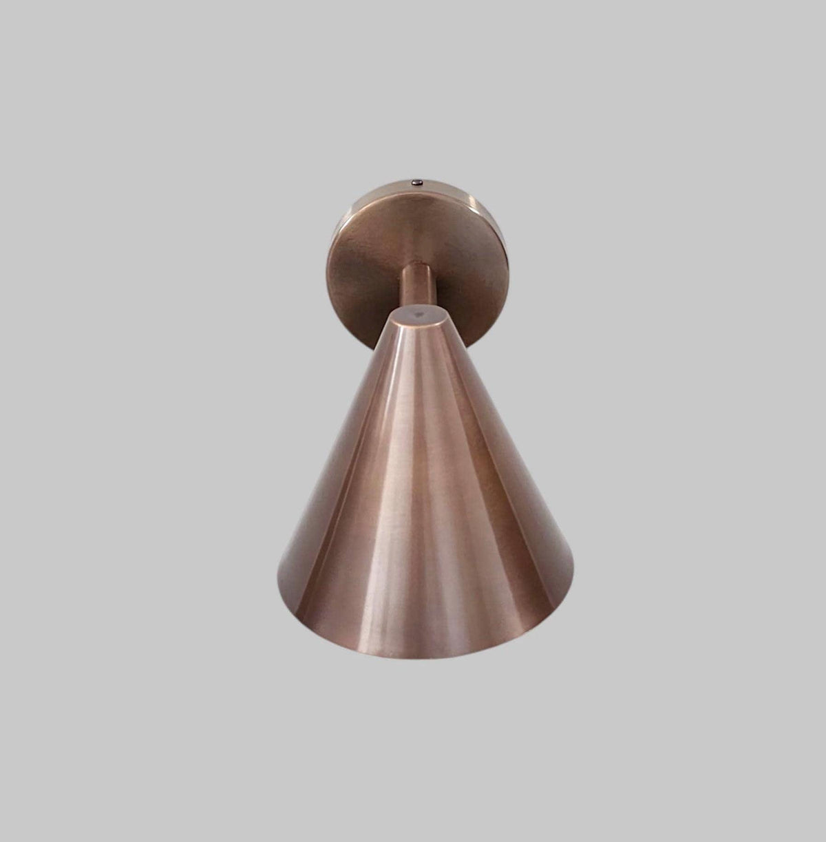 Hardwired Brass Cone Wall Sconce | Frost Lights