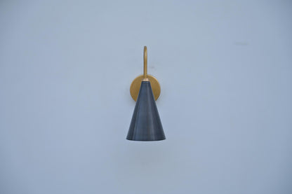 Handmade Brass Wall Light for Bedroom | Frost Lights