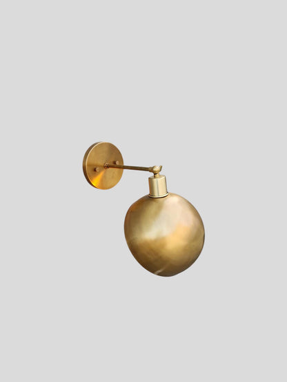 Handmade Brass Sputnik Wall Sconce Half Globe | Frost Lights