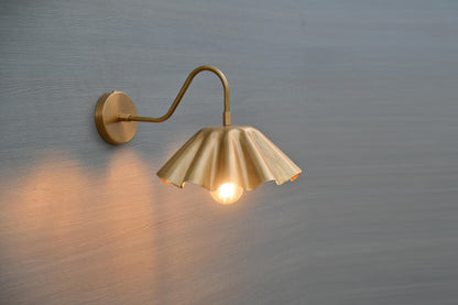 Contemporary Brass Wall Lamp For Living Room | Frost Lights