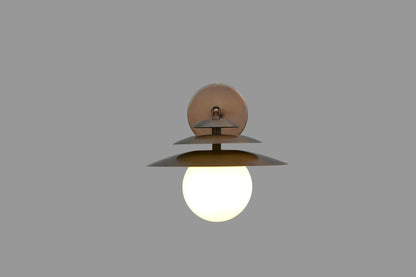 Retro Industrial Brass Wall Sconce: Stylish - optimized image