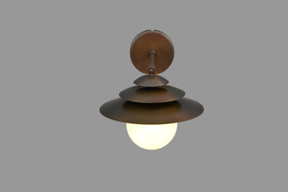 Retro Industrial Brass Wall Sconce: Stylish - optimized image