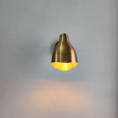 Handcrafted Brass Wall Sconce for Bedroom | Frost Lights