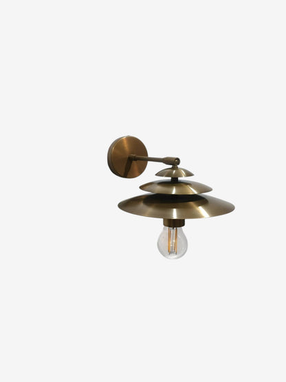 Adjustable Brass Wall Lamp With Swing Arm Design | Frost Lights