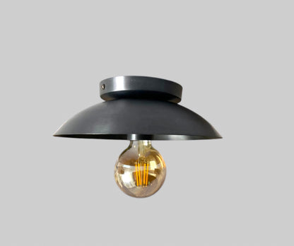 Handmade Brass Flush Mount Ceiling Light Fixture | Frost Lights
