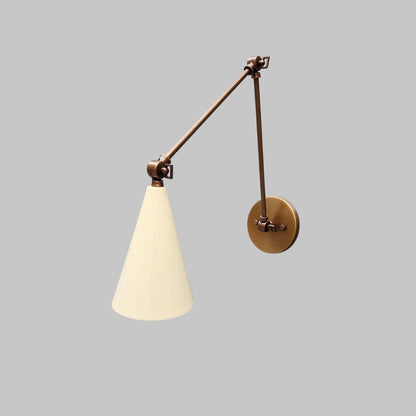 Adjustable Brass Wall Sconce Mid Century Modern | Frost Lights