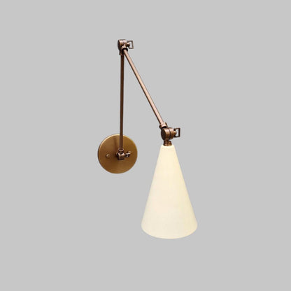Adjustable Brass Wall Sconce Mid Century Modern | Frost Lights