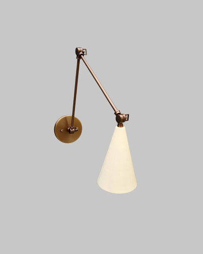 Adjustable Cone Brass Wall Sconce | Frost Lights