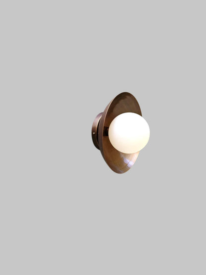 Solid Brass Ceiling Light With Frosted Globe | Frost Lights