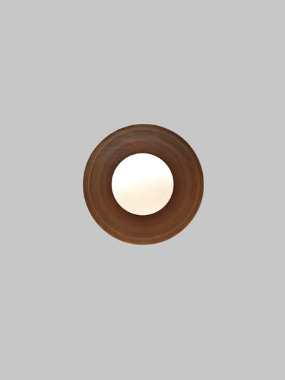 Contemporary Flush Mount Brass Ceiling Lamp | Frost Lights