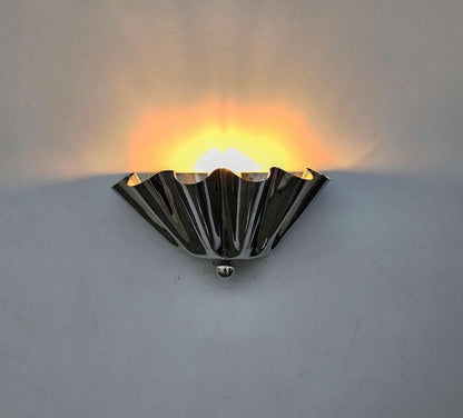 Elegant Half Flower Wall Light With Brass Tone | Frost Lights
