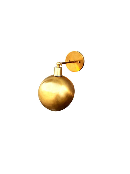 Handmade Mid Century Brass Wall Lamp | Frost Lights