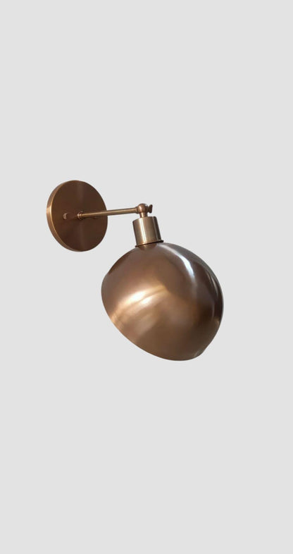 Modern Brass Wall Fixture For Hallway | Frost Lights
