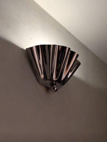 Modern Half Flower Brass Sconce With Ambient Glow | Frost Lights