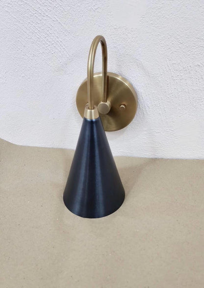 Mid-Century Brass Wall Lamp | Frost Lights